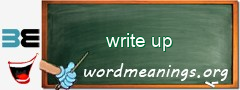 WordMeaning blackboard for write up